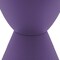 Leisuremod Round 11.75 in W, 16.75 in L, Polypropylene, Purple BS12PU - alternate 3