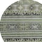 Homeroots 8' Fern Green Taupe And Ivory Round Tribal Washable Indoor Outdoor Area Rug 615412 - alternate 3