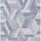 Homeroots 10' X 14' Denim Blue Geometric Washable Indoor Outdoor Area Rug 608063 - alternate 3