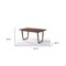 Homeroots 63" Walnut Rectangular Dining Table 486043 - alternate 2