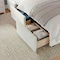 Martha Stewart Kian Queen Upholstered Platform Bed with Wingback Headboard and 4 Side Storage Drawers XH-8528-Q-WH-MS - alternate 4