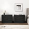 Manhattan Comfort Evelyn 32in Nightstand 4.0 in Charcoal Grey - Set of 2 2-NS014-CH - alternate 1