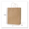 Integrated Bagging Systems Get Reddi Paper Bag, Pulse Size, 60# Basis Weight, Twisted Rope Handle, 8x4.5x10.25, Brown, 250PK KRFTW8410 - alternate 2