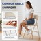 Simple Deluxe YSSOA Folding Chairs with Padded Vinyl Cushion Seats and Durable Metal Frame, Vinyl Kahki, 2PK 3A88FNCHARFOLDTANX2 - alternate 2