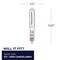 Bulbrite 500 Watt Halogen T4 Mini Bulb, Dimmable Mini-Candelabra Screw Base E11, 5 PK 860806 - alternate 4