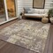 Homeroots 3' X 5' Lavender Gold And Beige Abstract Washable Indoor Outdoor Area Rug 597980 - alternate 5