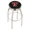 Holland Bar Stool Co 25" Chrome Texas Tech Swivel Bar Stool, Accent Ring L8C3C25TXTech - alternate 1
