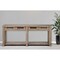 Homeroots 72" Brown Solid Wood Floor Shelf Console Table And Drawers 380220 - alternate 2