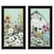 Homeroots Set Of Two Floral Field 2 Black Framed Print Wall Art, 2PK 406139 - alternate 1