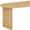Homeroots 67" Natural Solid Wood Double Pedestal Base Oval Dining Table 712157 - alternate 3