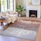 Homeroots 10' X 14' Rust And Ivory Abstract Washable Indoor Outdoor Area Rug 632058 - alternate 3
