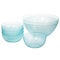 Gibson Home Plastic Bowl Set with Serving Bowl in Light Blue 129393.05 - alternate 1