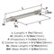 Amerock Central 5-1/16 inch (128mm) Center-to-Center Satin Nickel Cabinet Pull, 25PK 25VMP37162G10 - alternate 2