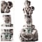 Pure Garden Outdoor Water Fountain, LED Lights, Lighted Cherub Angel Fountain, Antique Stone Design 50-0010 - alternate 4