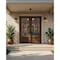 Doornmore G7506, 74.5" x 82" ( 2x36" Door) Left Hand, Mahogany SDL 6 Lite, 3/4 Lite Exterior Door G7506-SW-3680_2_LI - alternate 1