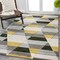 Jonathan Y Kehoe Retro Diamonds Geometric Yellow/Gray/Cream 4 ft. x 6 ft. Area Rug UNQ101A-4 - alternate 2