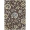 Homeroots 10' X 14' Chocolate Sky Blue And Artichoke Green Floral Washable Indoor Outdoor Area Rug 589463 - alternate 2