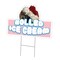Signmission Rolled Ice Cream Die Cut Yard & Stake plastic coroplast window, C-DC-1824-Rolled Ice Cream19 C-DC-1824-DS-Rolled Ice Cream19 - alternate 1