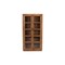 Homeroots 80in Brown Solid Wood Display Stand With Two Doors 489035 - alternate 1