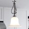Vaxcel Monrovia Brushed Nickel Transitional Mini Pendant Ceiling Light with White Glass P0415 - alternate 3