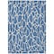 Homeroots 3' X 5' Blue And Ivory Geometric Washable Indoor Outdoor Area Rug 599262 - alternate 5