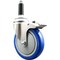 Service Caster 5 Inch 316SS Blue Poly Swivel 7/8 Inch Expanding Stem Caster Lock Brake SCC SCC-SS316TTLEX20S514-PPUB-BLUE-78 - alternate 1