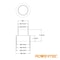 Powertec 3in x 10ft PVC Dust Collection Hose with 4in to 3in Reducer & 5PK 3in Key Hose Clamps 70437N - alternate 4