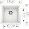 Blanco Bar Sink, 1 bowl, Silgranit, 17.00 in W x 17.50 in L x 9.37 in H 440081 - alternate 2