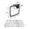 Amerock Revitalize Brushed Nickel Traditional 6-13/16 in 173 mm Length Towel Ring BH36032G10 - alternate 4