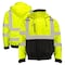 Dome75 Hi-Vis Bomber Jacket, Polyester, Class ANSI/ISEA 107-2020 Class 3 Type R, HiVis Yellow/Black Bottom DJB3832 - alternate 2