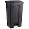 Safco Large Capacity Plastic Step-On Receptacle, 23 gal, Black 9923BL - alternate 1