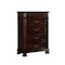 Homeroots 18" X 36" X 51" Dark Walnut Wood Chest 347055 - alternate 1