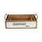 Homeroots Set of Three Brown Solid Wood And Metal Crate, 3PK 487678 - alternate 3