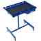 Wrightmaster 29 in. x 20 in. Blue Adjustable Height Work Table with Drawer, 220 lb Capacity, and 4 Swivel Casters ZR-P190257 - alternate 4