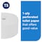 Tork Toilet Paper Roll, 5 3/5" Dia., White, PK18 472889 - alternate 5