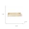 Homeroots 10in Beige Resin Handmade Trinket Tray 713008 - alternate 3