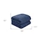 Homeroots Navy Blue Twin Polyester 180 Thread Count Washable Down Comforter Set 528987 - alternate 6