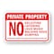 Signmission No Soliciting Loitering Loud Music Walking Dog Dum Aluminum, 18" H, A-1824-24977 A-1824-24977 - alternate 1