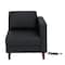 Flash Furniture HERCULES Artemis Black LeatherSoft Right Arm Reception Chair, 2 AC Outlets/1 USB/1 USB-C Ports ZB-8921C-RA-BLK-GG - alternate 4