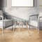 Fab Glass And Mirror Wood Table Bases with Round Glass Dining Table Top 36inches-1/2 Thick, Elegant Dining Table Ro DT-36WD - alternate 4