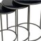 Homeroots Set of Three Black and Gray Marble and Iron Round Frame Nested Tables 632712 - alternate 3