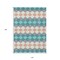 Homeroots 10' X 14' Teal Blue Gray And Copper Geometric Washable Indoor Outdoor Area Rug 597931 - alternate 3