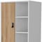 Homeroots 20" White and Natural Two Drawer Dresser 552271 - alternate 5