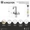 Kingston Brass Two-Handle Single-Hole Bathroom Faucet with Push Pop-Up Drain, Brushed Brass LS6303CG - alternate 2