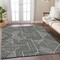 Homeroots 3' X 5' Black And Ivory Abstract Washable Indoor Outdoor Area Rug 594905 - alternate 6
