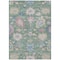 Homeroots 5' X 8' Sage Ivory And Pink Floral Washable Indoor Outdoor Area Rug 605332 - alternate 4