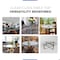 Fab Glass And Mirror 29in. Clear Round Glass Table Top, 1/2in. Thickness Tempered Beveled Edge Polished 29RT12THBETE - alternate 3