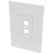 Tripp Lite SINGLE-GANG 2-PORT WALL PLATE KEYSTONE CAT5/6 USB HDMI DPORT RCA N080-102 - alternate 1