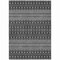 Homeroots 8' X 10' Gray Silver And Charcoal Tribal Washable Indoor Outdoor Area Rug 582569 - alternate 3