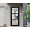Vdomdoors Front Exterior Prehung FiberGlass Door Clear Glass See-through / Manux 8555 Matte Black Clear Glass MANUX8555EXD-BLK-W30 x H80+14-LH - alternate 2